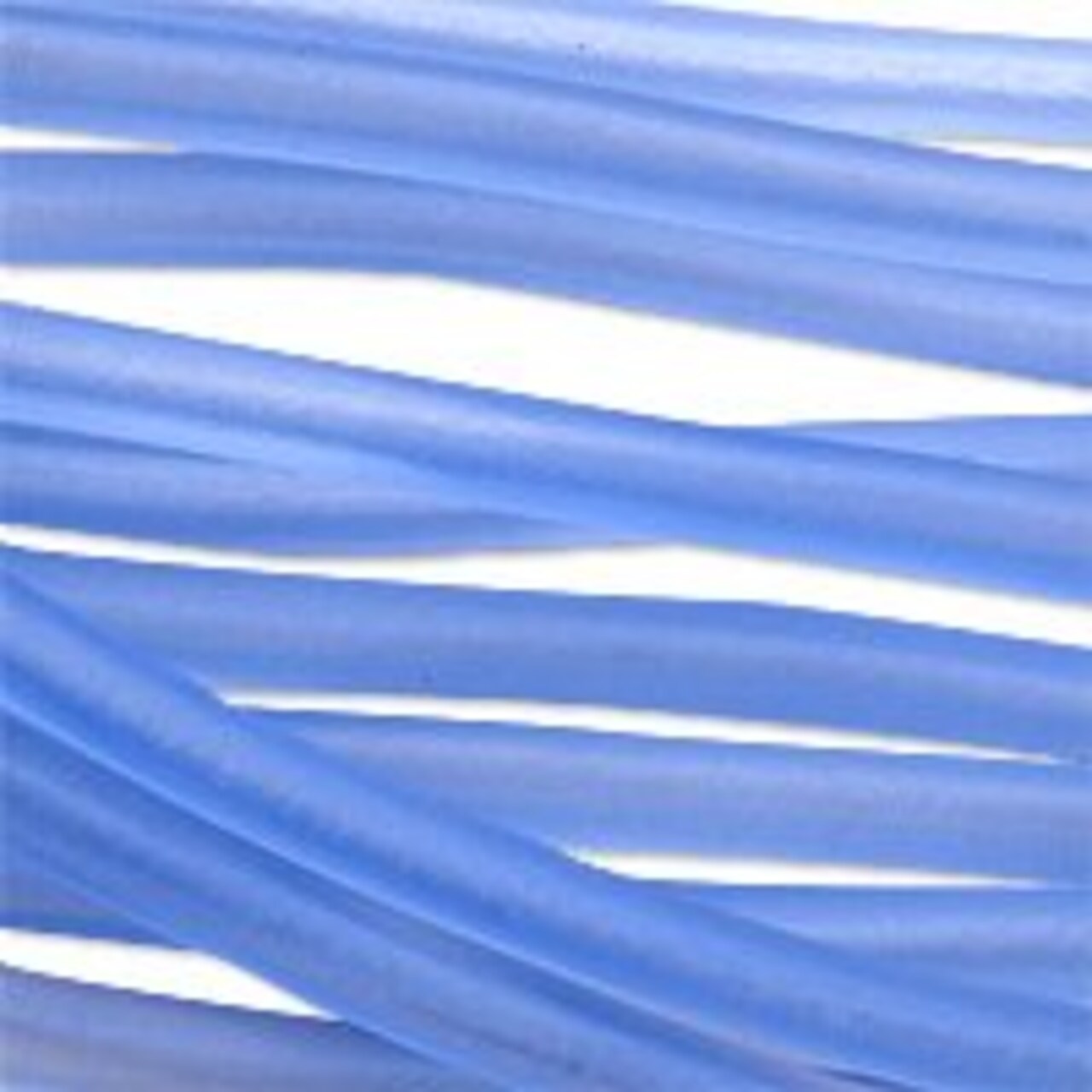 Hollow Tubing 2.5mm Frosted Light Blue Jewelry Tube (10 Foot Piece)